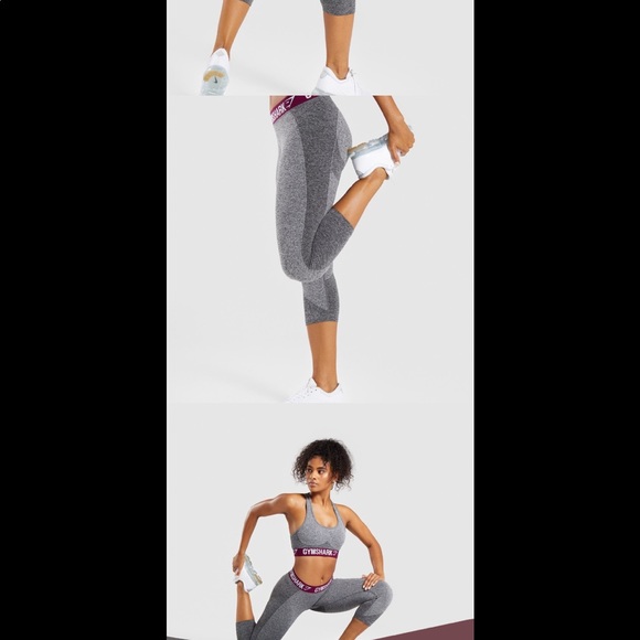 NWOT Gymshark Cropped Flex Leggings - Picture 4 of 7